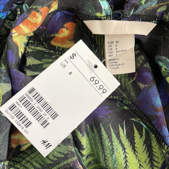 H&M TROPICAL PRINT DRESS - Picture 4 of 5